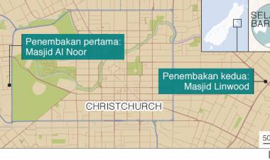 Penembakan Brutal di 2 Masjid Selandia Baru, 4 Orang Ditangkap
