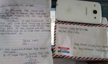 Viral! Maling Insyaf dan Kembalikan HP Korban Serta Surat