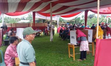 Nah Loh, Warga TPS 2 Sungai Ulak Duluan Nyoblos Pemilu