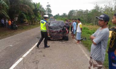 Tabrakan Maut Carry VS Swift, Satu Warga Sarolangun Tewas