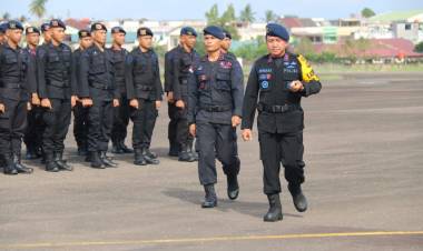 Pasca Pilpres 2019, Dua Kompi Brimob Jambi Dikirim Ke Ibu Kota Negara