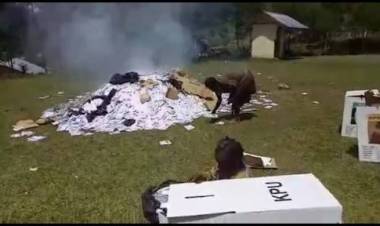 Begini Klarifikasi Kapolres Puncak Jaya Soal Video Pembakaran Surat Suara