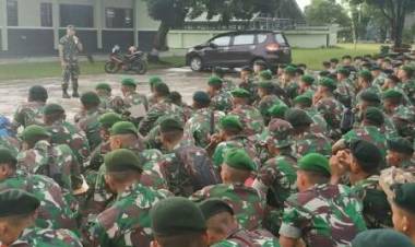Sebelum Ditugaskan ke Perbatasan, Ratusan Prajurit Batalyon Inf Raider Jambi Jalani Tes Psikologi