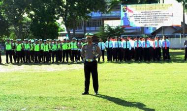 Polda Jambi Gelar Apel, Kapolda: Terpenting Dikmas Lantas