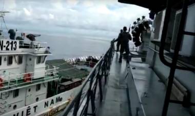 Begini Kata TNI AL Alasan KRI Tjiptadi Diam Saat Ditabrak Kapal Vietnam