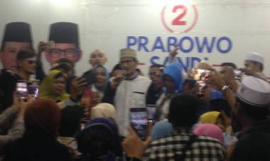 Sandiaga Uno: Terima Kasih Relawan Kawal Proses Pemilu