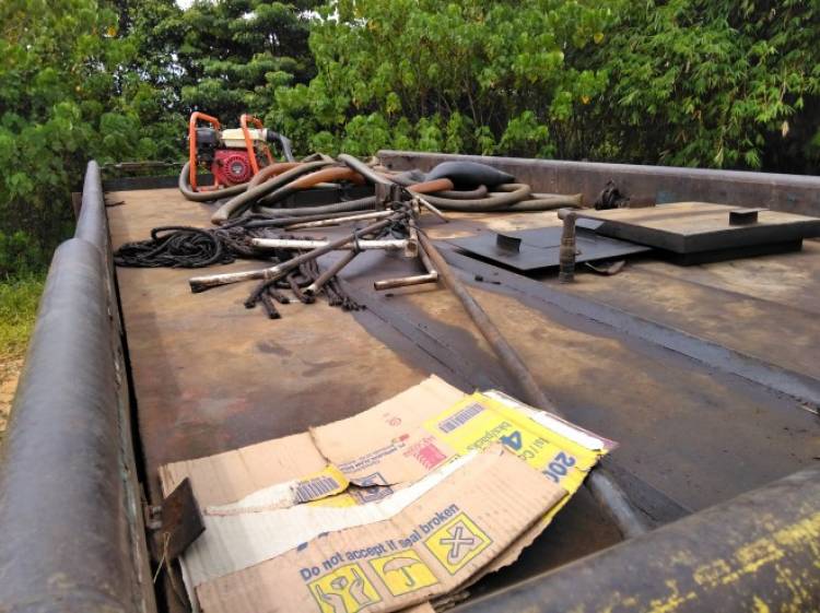 17 Ton Minyak Mentah Diamankan Di Sumur Bor Ilegal Milik Obet