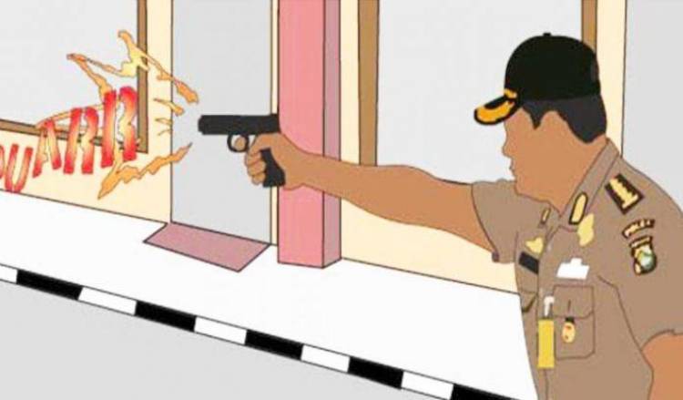 Pencuri Handphone Dilumpuhkan dengan Tembakan Oleh Petugas