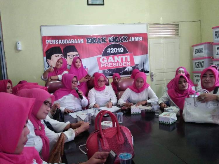 Di Jambi, Persaudaraan Emak-emak #2019GantiPresiden Dideklarasikan