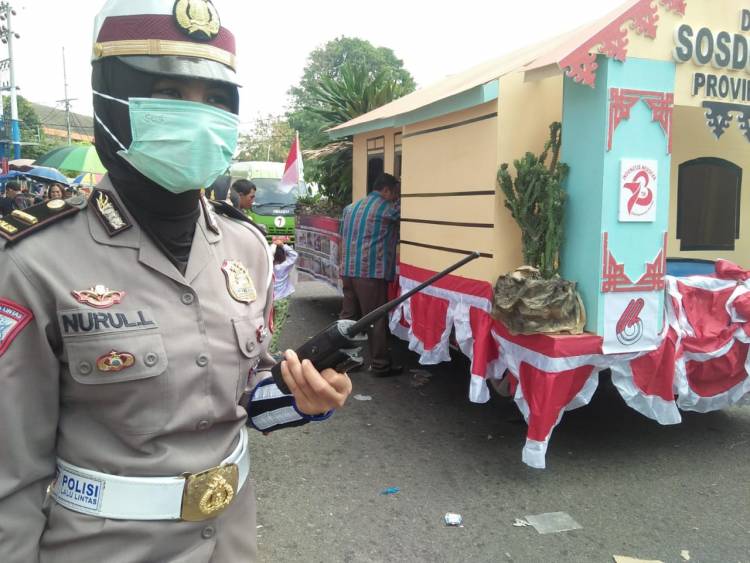 Pawai Obor Tahun Baru Islam, Puluhan Personil Lantas Polresta Jambi Dikerahkan