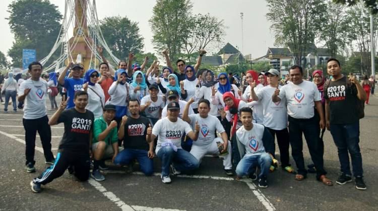 Di Jambi Aksi #2019GantiPresiden Berbaur Bersama Deklarasi #2019PemiluDamai