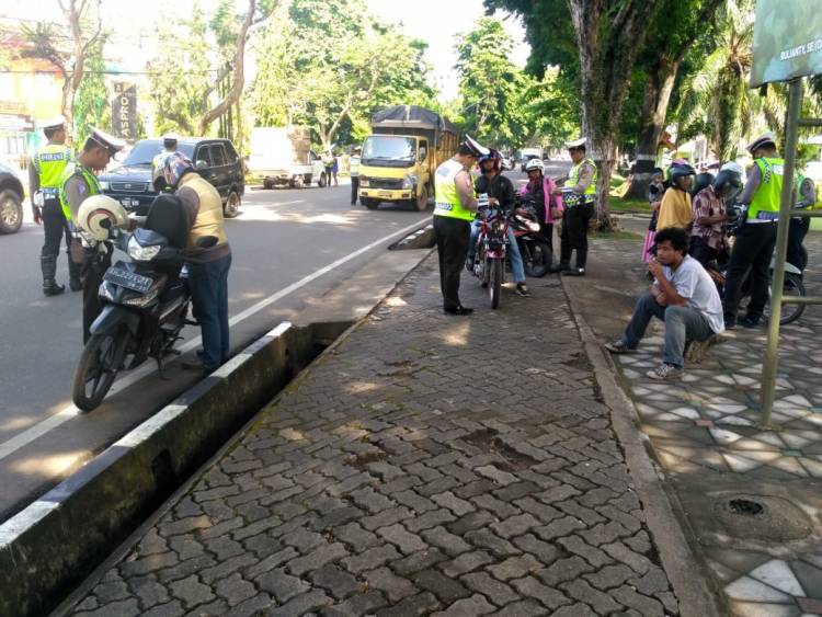 27 Pengendara Diberikan Surat Tilang oleh Satlantas Polresta Jambi