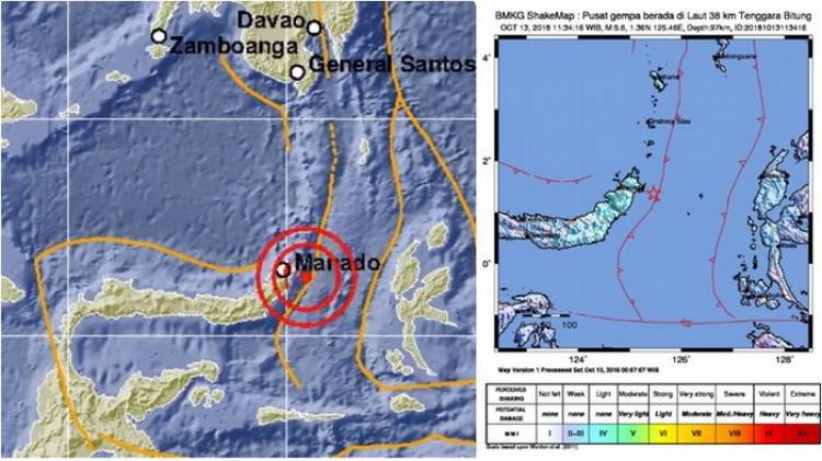 Warga Panik dan Berhamburan, Ini Kekuatan Gempa Guncang Manado dan Sekitarnya