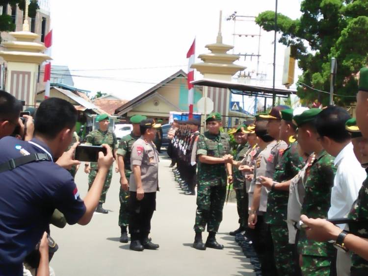 Pangdam II/Sriwijaya Bersama Kapolda Jambi Gelar Apel Bersama Hadapi Pemilu 2019