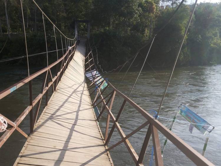 Jembatan Putus, Penonton Arung Jeram Porprov Jambi XXII Hanyut