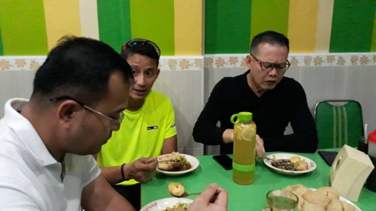 Sarapan Pagi di Palembang, Sandiaga: Ada 31 Juta Suara Diragukan Keabsahannya...