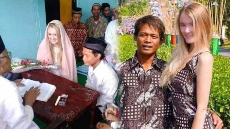 Viral!! Video Nikah Pemuda Indonesia dan Bule Cantik Asal Rusia