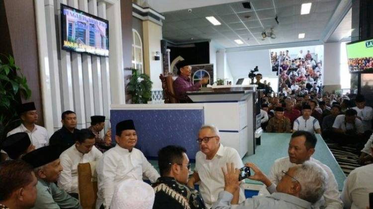 Didepan Ribuan Majelis MTA Solo, Prabowo Grogi Berbicara