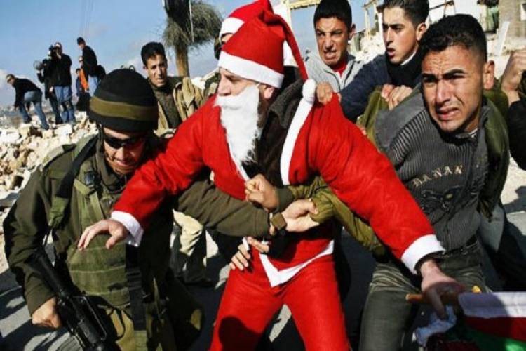 Sinterklas Palestina Dilarang Masuk Jerusalem Untuk Perayaan Natal