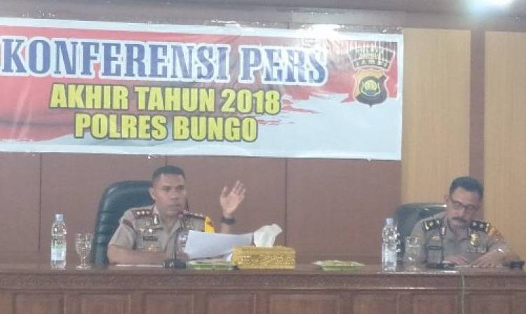Ini Kasus Menjadi Perhatian Polres Bungo Selama 2018...