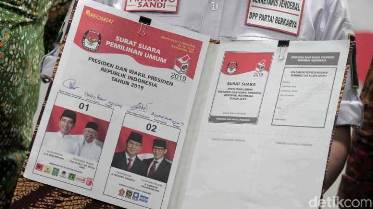Dua Kubu Tim Sukses Capres Setuju Surat Suara Pilpres 2019
