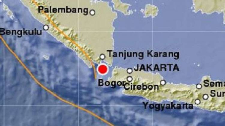 Gempa 5,0 SR Guncang Selat Sunda