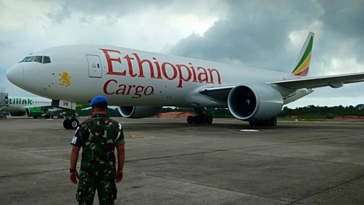 Begini Aksi Pesawat TNI AU Daratkan Paksa Pesawat Ethiopian Cargo
