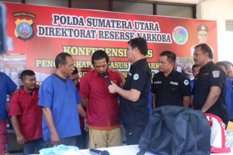 Polda Sumut Gagalkan Narkoba Jaringan Malaysia