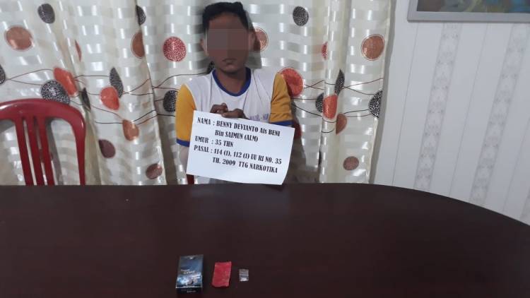 Simpan Sabu, Kuli Bangunan Tabir Selatan Merangin Ditangkap Polisi