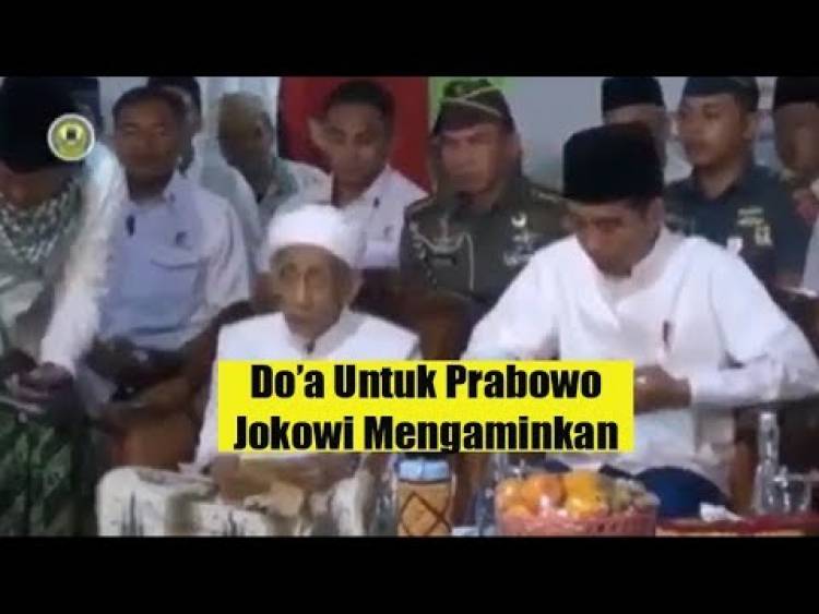 Heboh Video Mbah Maimun Doakan Prabowo di Samping Jokowi