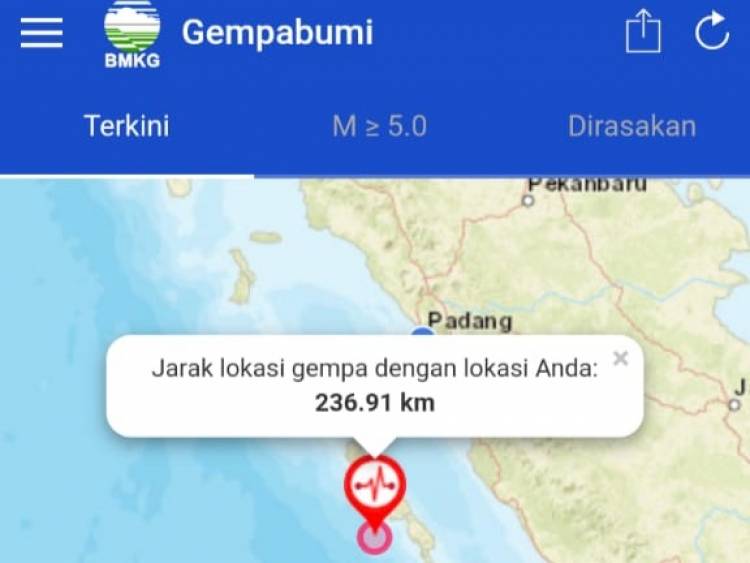 Breaking News!!! Guncangan Gempa juga Dirasakan Warga Merangin