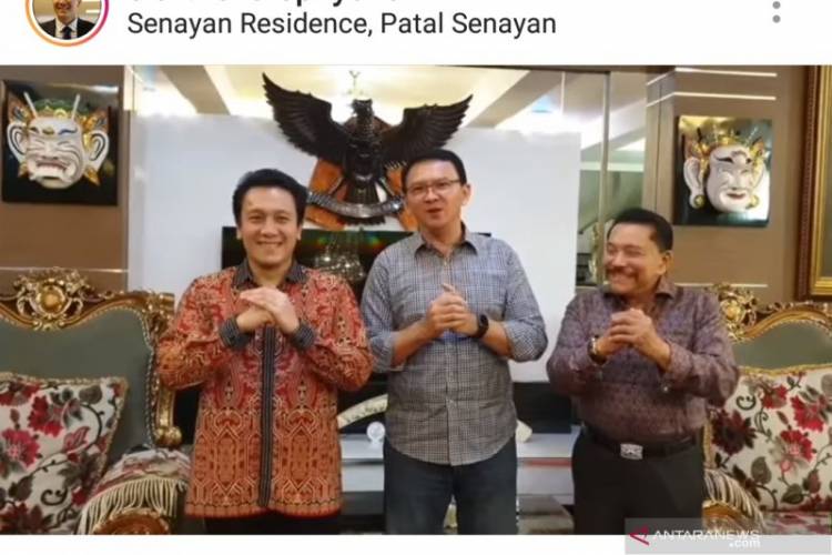 Ahok Ucapkan Selamat Imlek untuk Hendropriyono dan PKPI