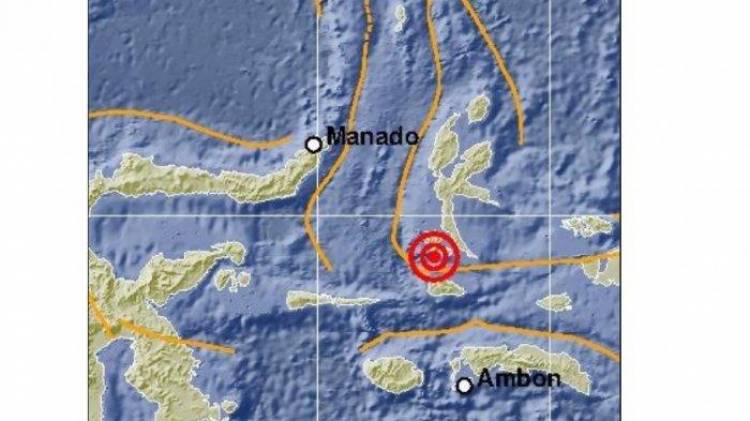 Barat Laut Ternate Diguncang Gempa 5,6 SR