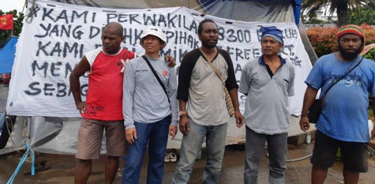 36 Pendemo Eks Freeport di Seberang Istana Masih Diinterogasi Polisi