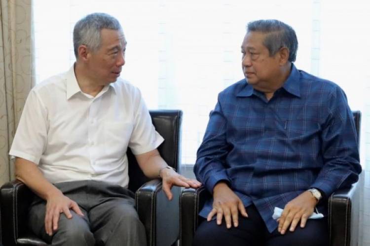 PM Singapura dan Wakil Jenguk Ani Yudhoyono