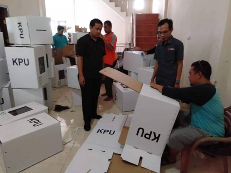 KPU Sebut Kotak Suara Kurang 74 Unit dan Ada Rusak