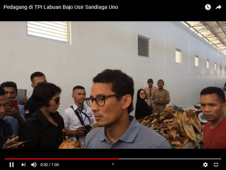 Viral, Video Sandiaga dan Tim Sukses Diusir Pedagang Ikan