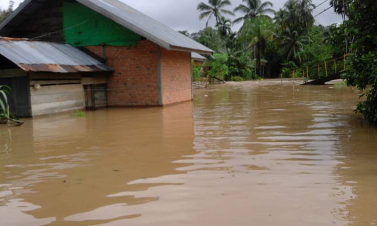Puluhan Desa di Tiga Kecamatan Sarolangun Jambi Terendam Banjir