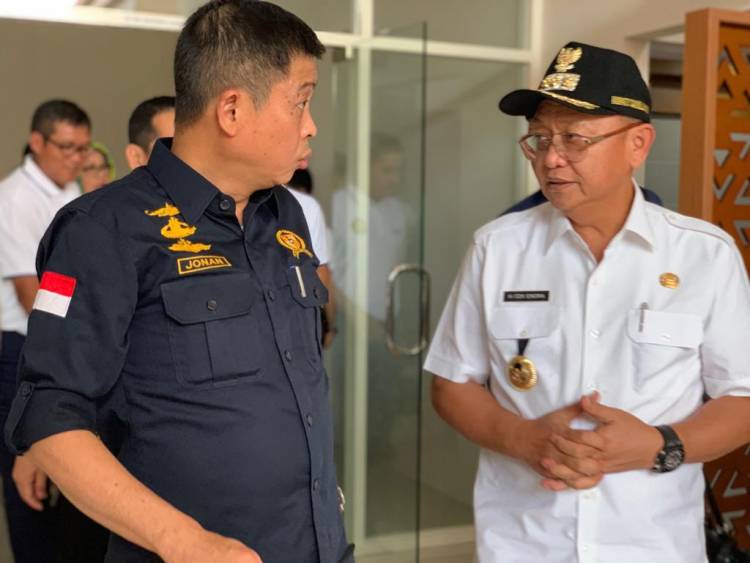 Bupati Cek Endra Dampingi Menteri ESDM Resmikan Gardu Induk 150 KV Sarolangun