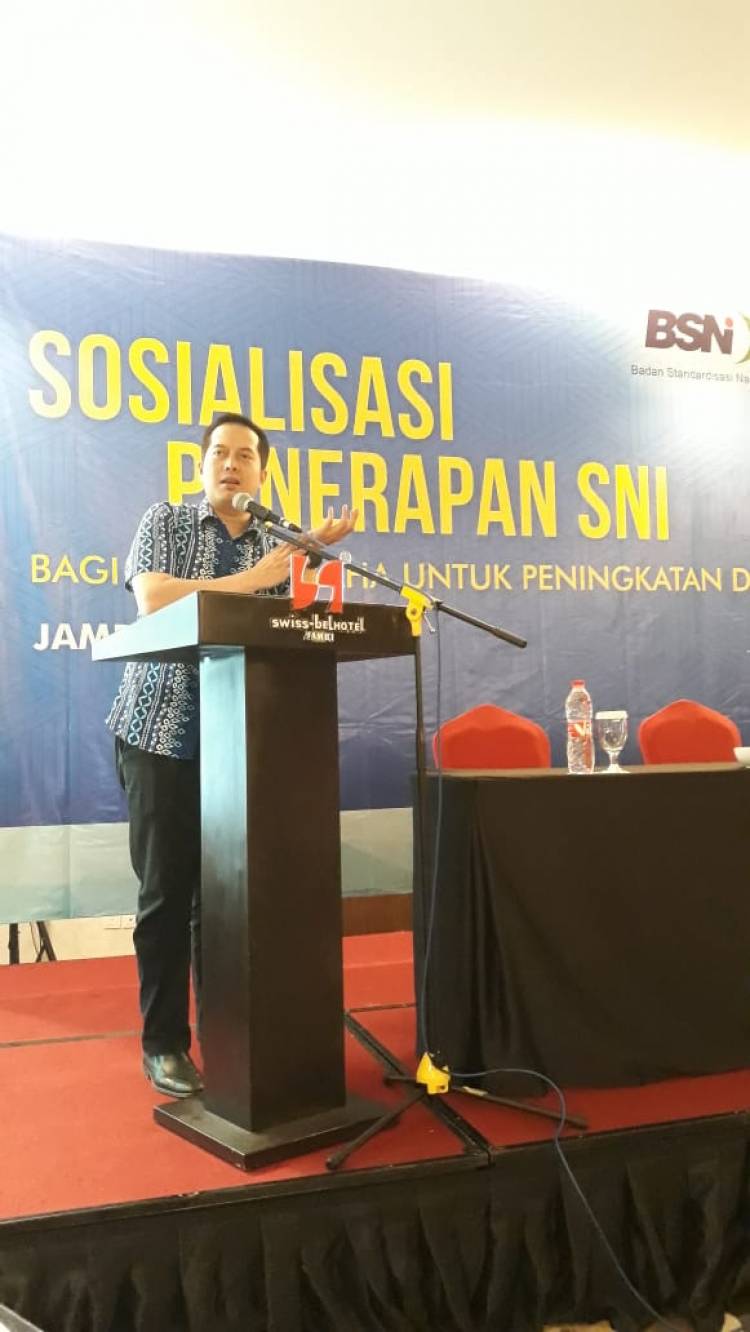 Pembicara di BSN, Ihsan Yunus: Standarisasi UMKM di Jambi Penting untuk Daya Saing Produk Nasional