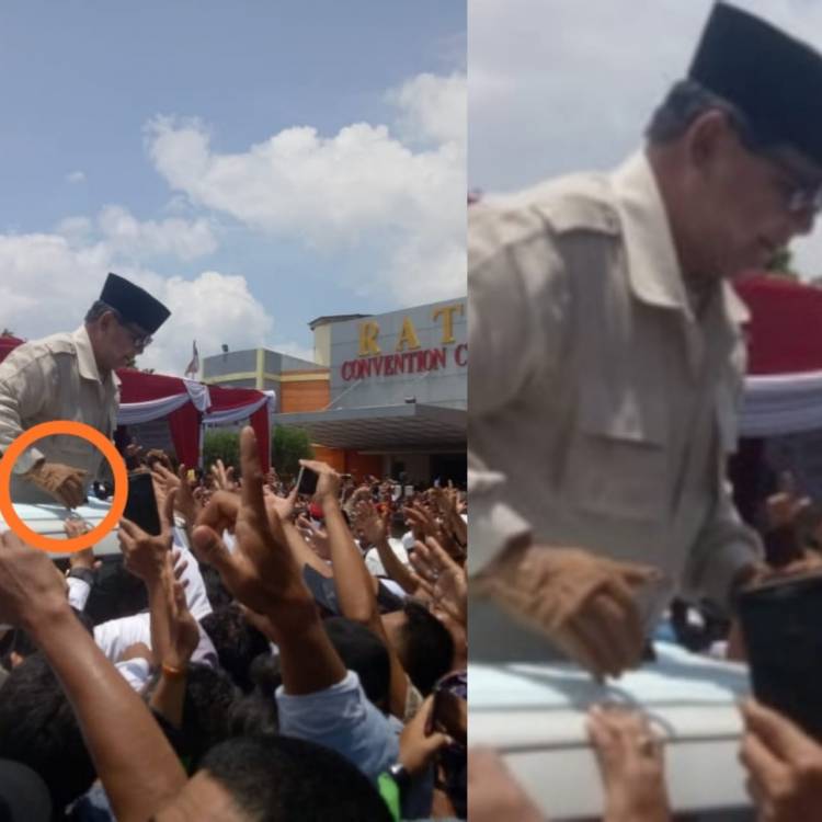 Pakai Sarung Tangan Salami Warga Jambi, Prabowo: Nanti Dicakar Emak-emak Milenial