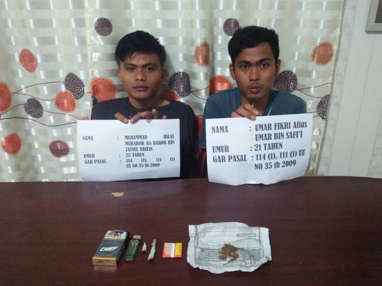 Dua Pemuda Merangin Diringkus Saat Asyik Hisap Ganja, Ini Pengakuan Mengejut Kedua Pelaku...