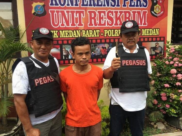 Biadab, Menantu di Medan Ini Tikam Leher Ayah Mertua Berkali-kali