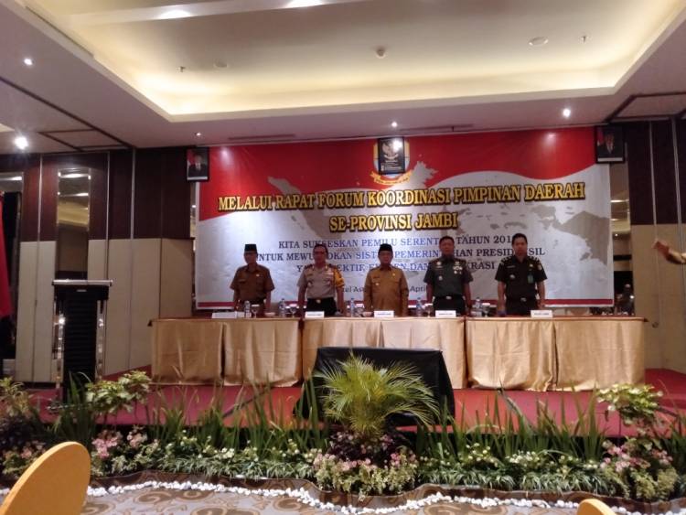 Gubernur Jambi Minta Semua Pihak Berkomitmen Pemilu 2019 Lebih Baik