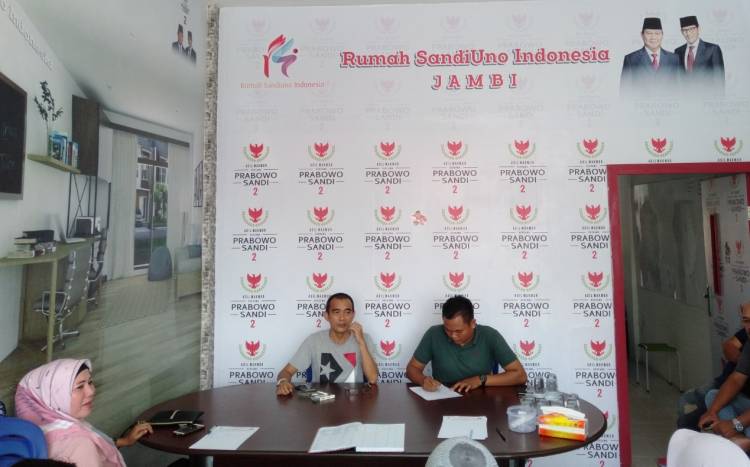 Lintas Relawan 02 Jambi Gelar Aksi Sejuta Tanda Tangan Prabowo-Sandi