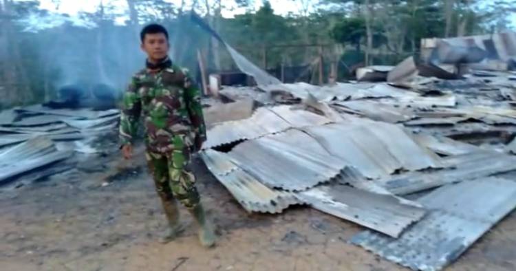 Amankan Lokasi PT Samhutani, Kodim/0420 Sarko Kirim 1 Regu