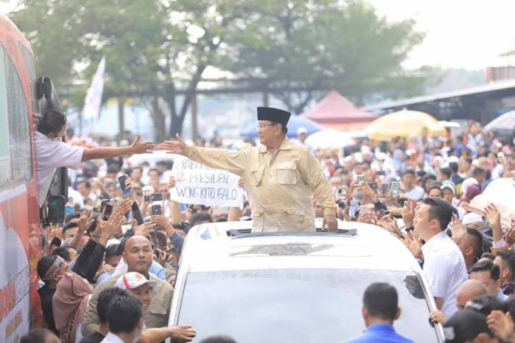 Kampanye di Palembang, Prabowo Minta Pendukung Kawal Suara di TPS