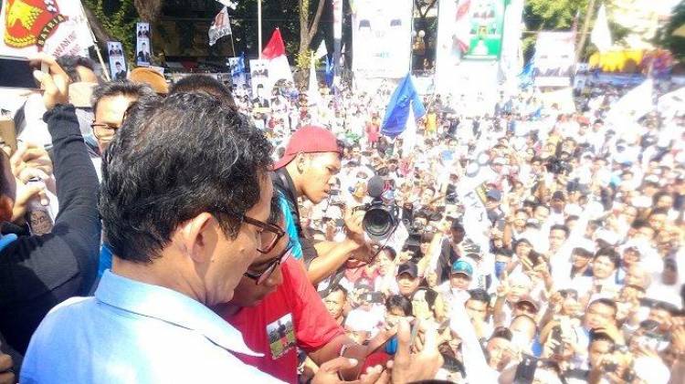 Sandiaga: Sumbangan Masyarakat Tunjukkan Keinginan Perubahan