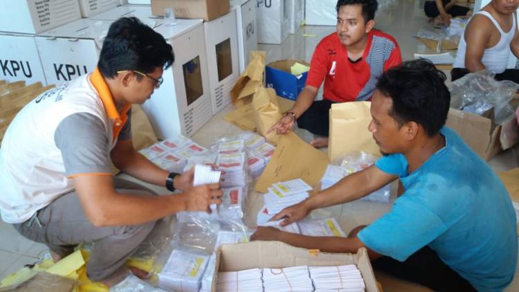 H-3, KPU Merangin Kekurangan 18.454 Surat Suara