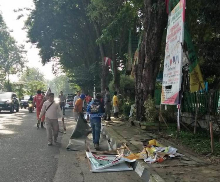 Masa Tenang di Jambi Ratusan APK Ditertibkan